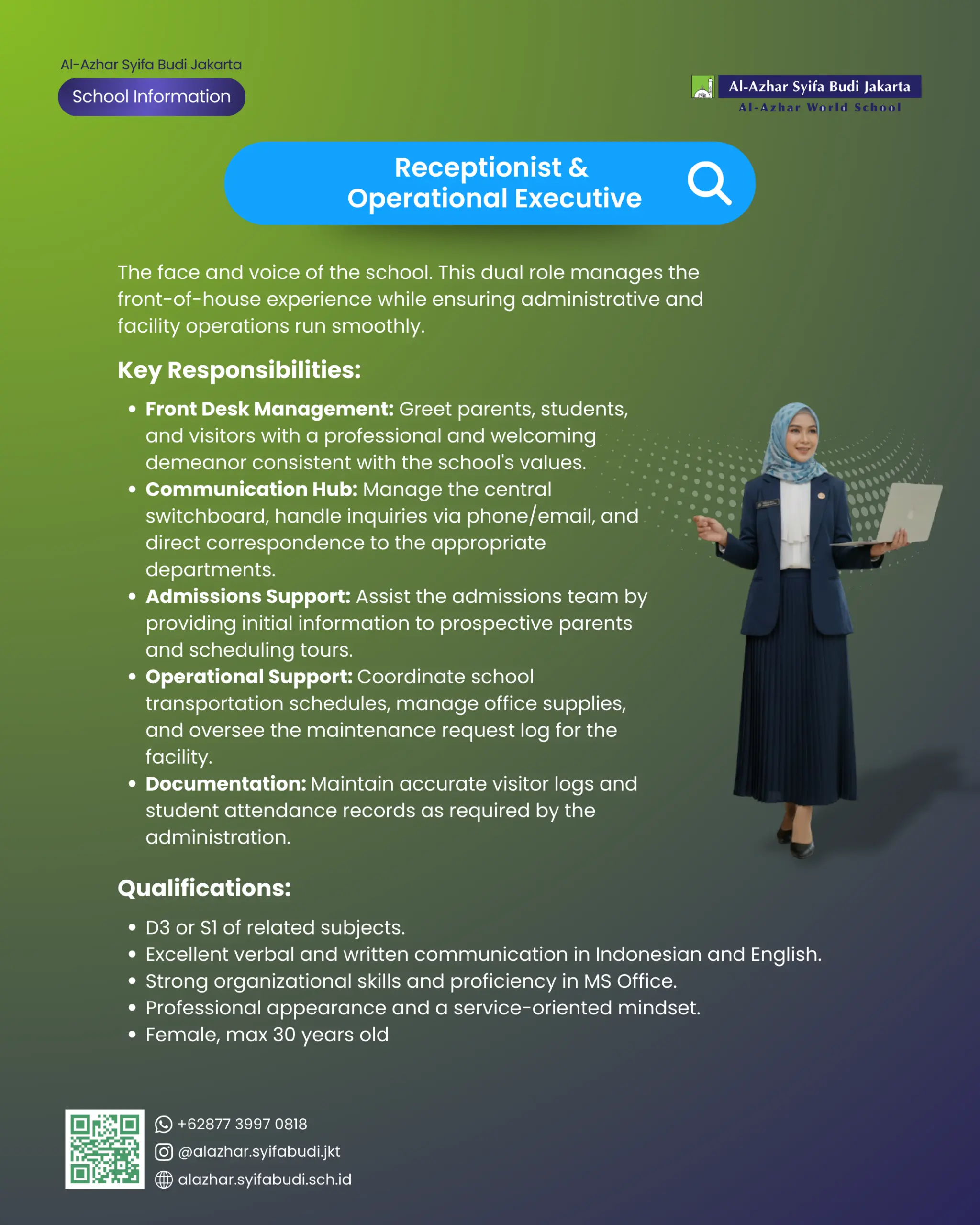 Receptionist Operational Executive